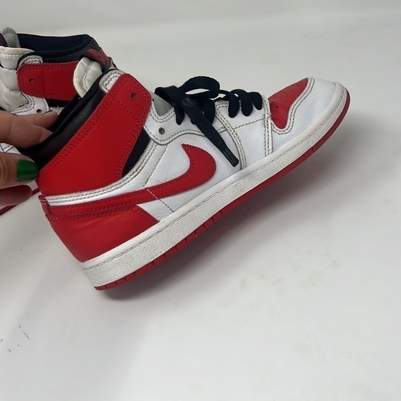 Jordan 1 Retro High OG "White/University Red/Black" 3Y - Picture 5 of 8